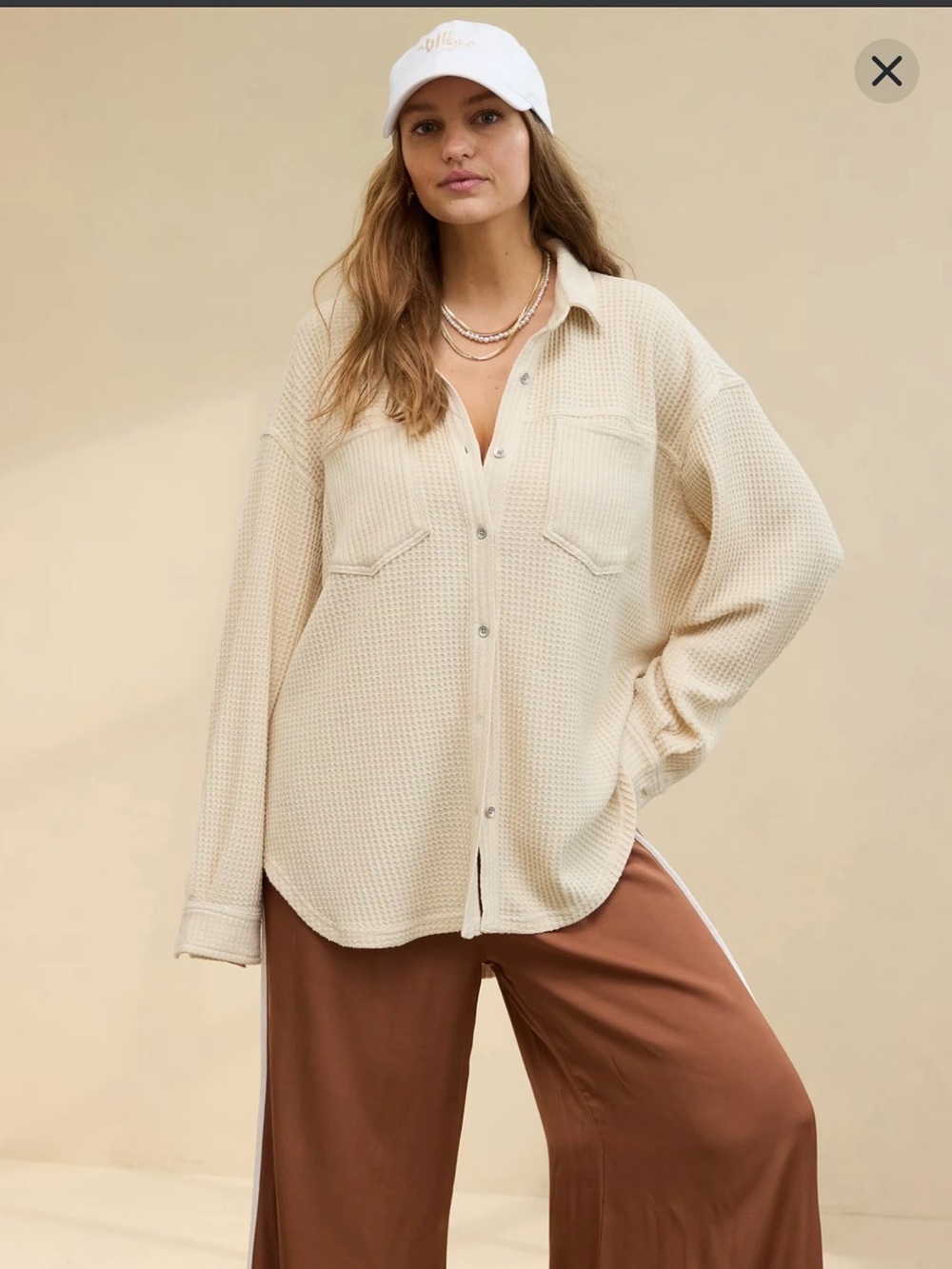 Aerie Anytime Fave Waffle Shirt